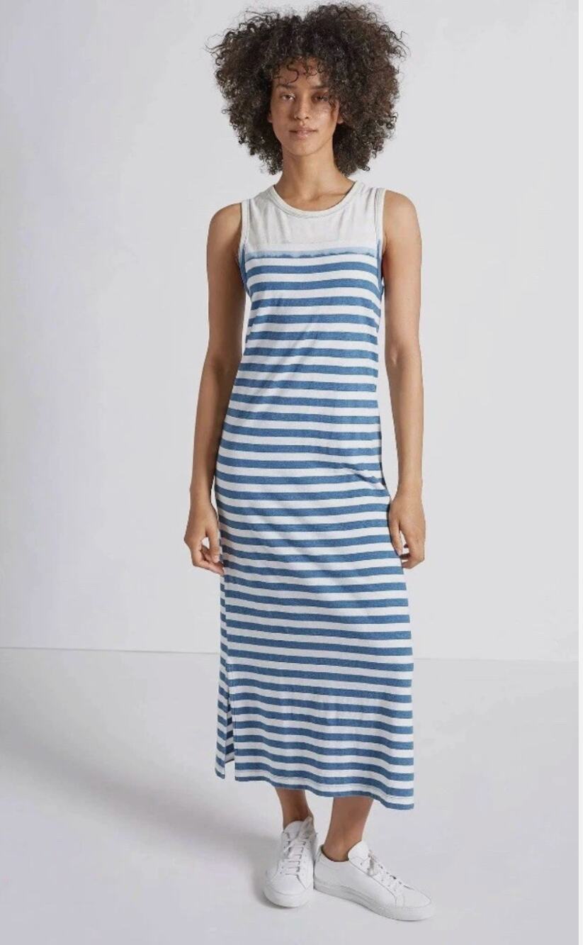 CURRENT/ELLIOT NWT The Perfect Muscle Tee Cotton Midi Dress // Small